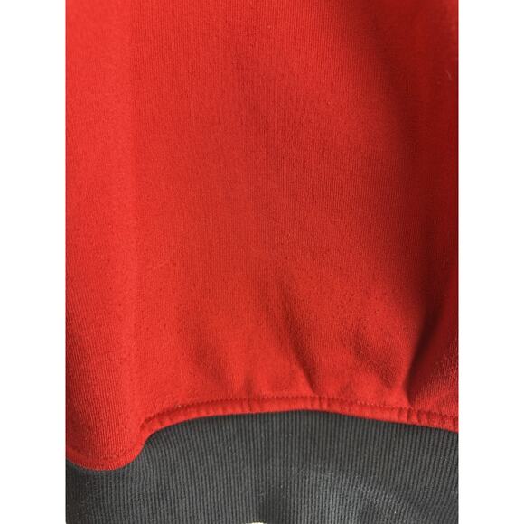 Adidas Originals Trefoil Red Navy SAMPLE Hoodie Hooded Sweatshirt Rare Prototype - Picture 9 of 16